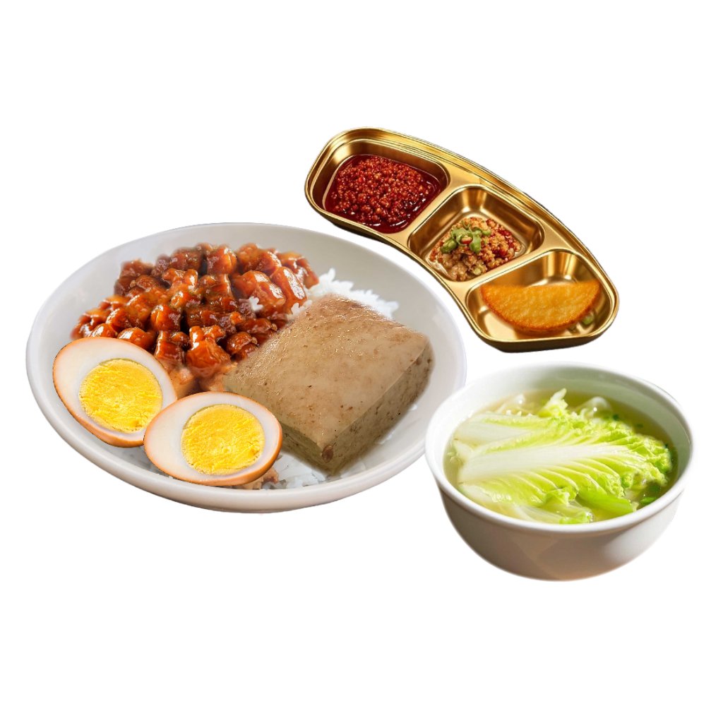 Taiwanese Braised Pork Rice Set
